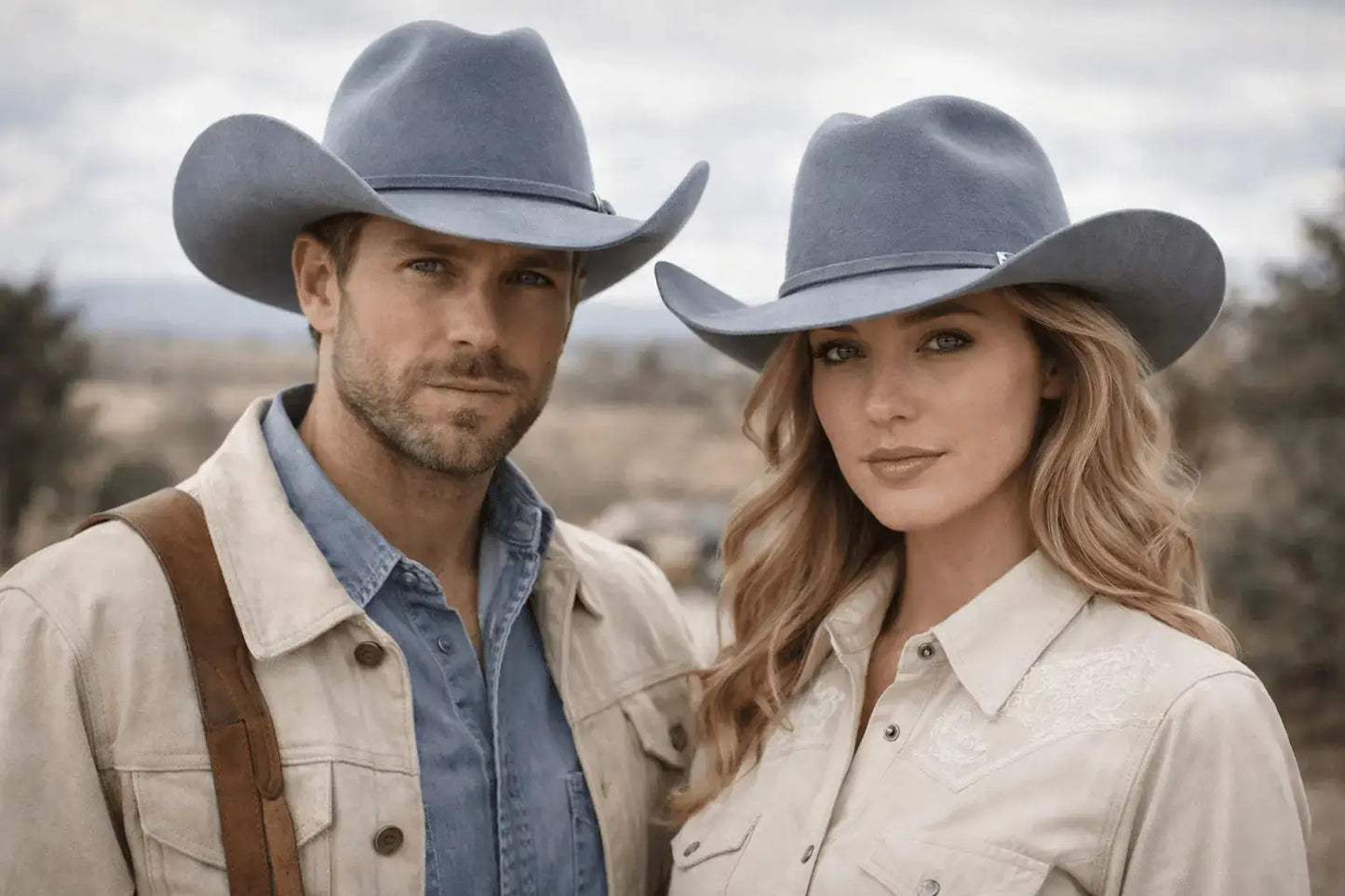 Chapeau Silver Canyon de Wilder Hat Co, style élégant en argent, vue en gros plan avec détail du tissu et de la forme.