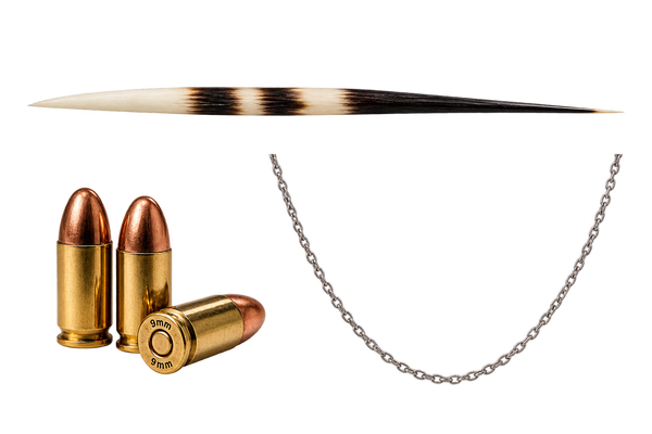Épine de Porc-épic, Balles, chaines, rivets