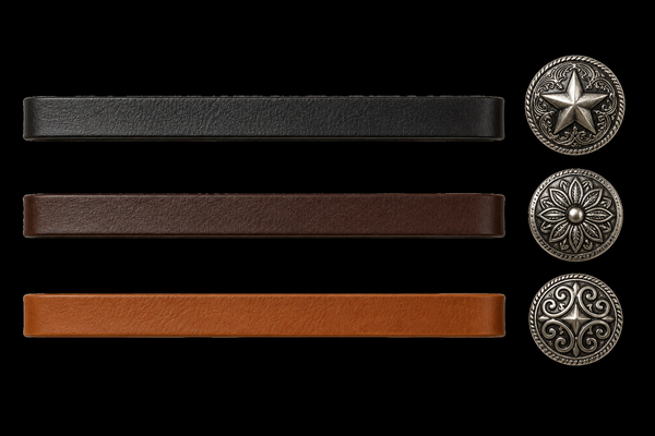 Cuir, conchos