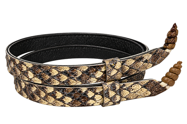 Ceinture en peau de serpent