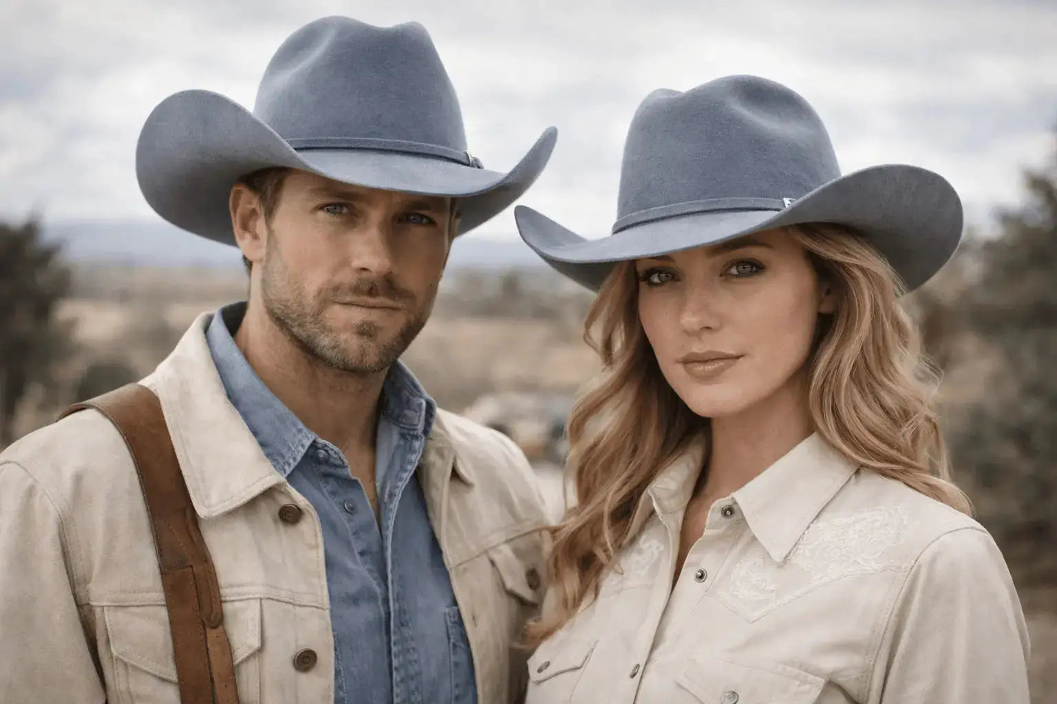 Chapeau Silver Canyon de Wilder Hat Co, style élégant en argent, vue en gros plan avec détail du tissu et de la forme.