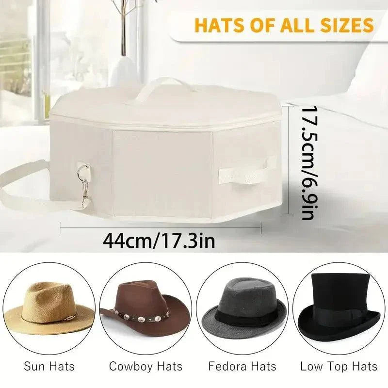 Boîte à chapeau Wilder Hat Co en carton robuste, idéale pour ranger et protéger votre chapeau ou accessoires.