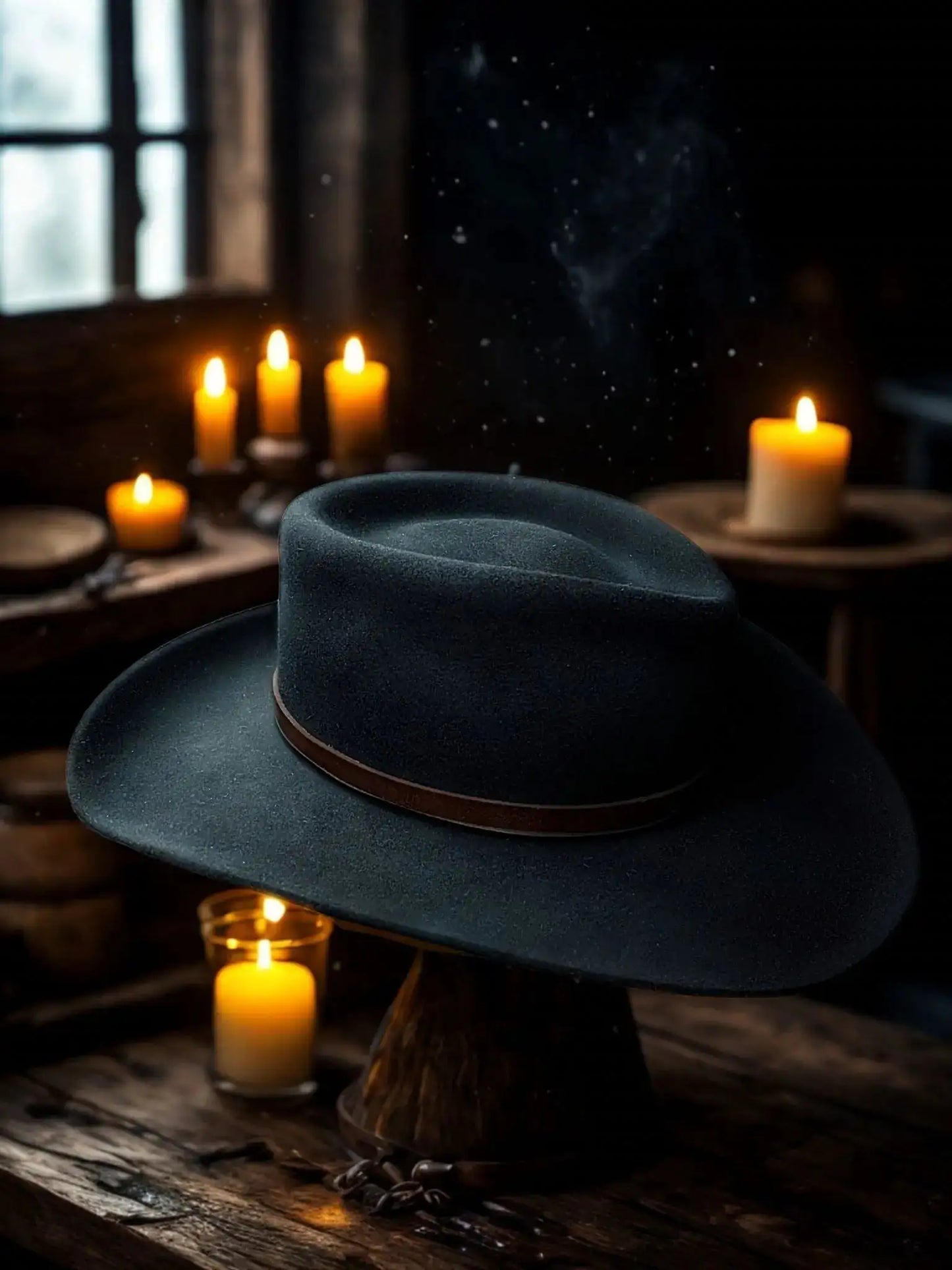 Chapeau patriarche solitaire de Wilder Hat Co, en laine, avec large bord et design classique pour homme.